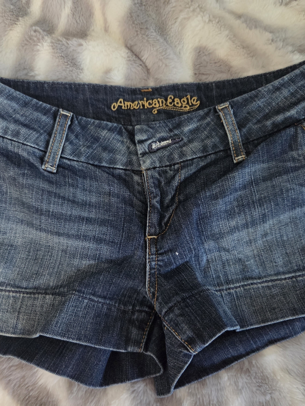 American Eagle Outfitters Blue Denim Cutoff Shorts